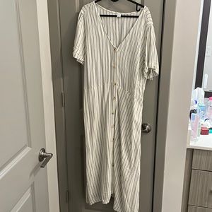 Old Navy Striped Dress with buttons